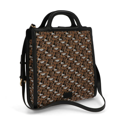 PINKO ハンドバッグ ブラウン ブラック  ショルダーバッグ 1P22LQ-Y7TG