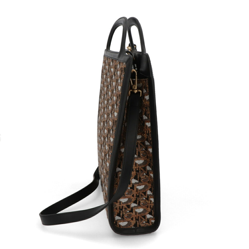 PINKO ハンドバッグ ブラウン ブラック  ショルダーバッグ 1P22LQ-Y7TG