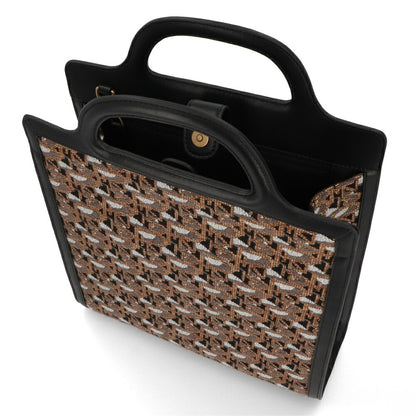 PINKO ハンドバッグ ブラウン ブラック  ショルダーバッグ 1P22LQ-Y7TG