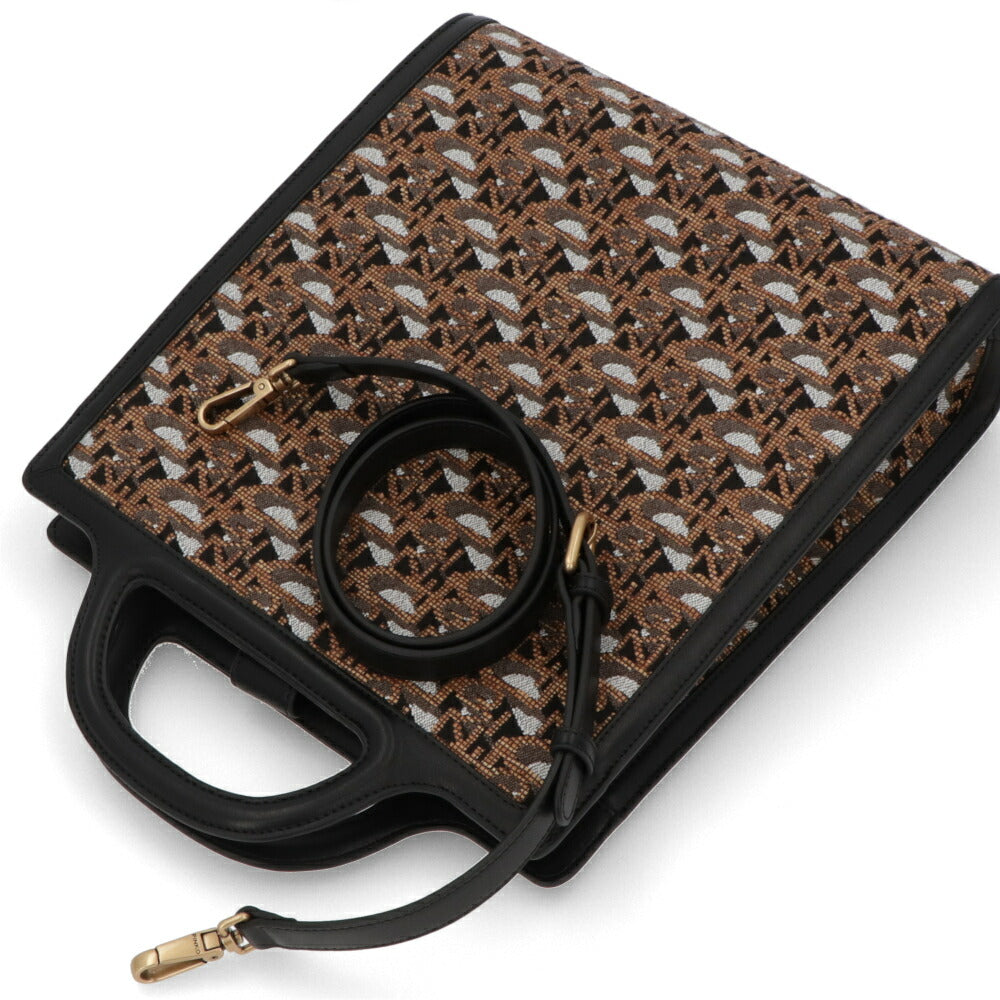 PINKO ハンドバッグ ブラウン ブラック  ショルダーバッグ 1P22LQ-Y7TG