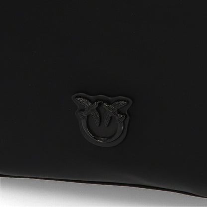 PINKO ハンドバッグ ピンク ブラック ナイロン ショルダーバッグ 1P22KU-Y7UX