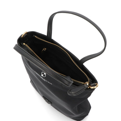 PINKO ハンドバッグ ピンク ブラック ナイロン ショルダーバッグ 1P22KU-Y7UX