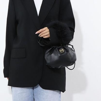 PINKO ハンドバッグ ブラック ミニバッグ レザー 100192-A0F2