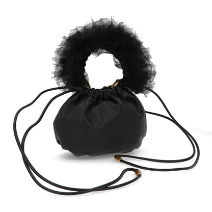 PINKO ハンドバッグ ブラック ミニバッグ レザー 100192-A0F2