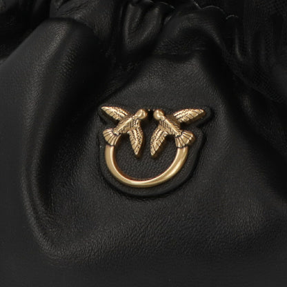 PINKO ハンドバッグ ブラック ミニバッグ レザー 100192-A0F2