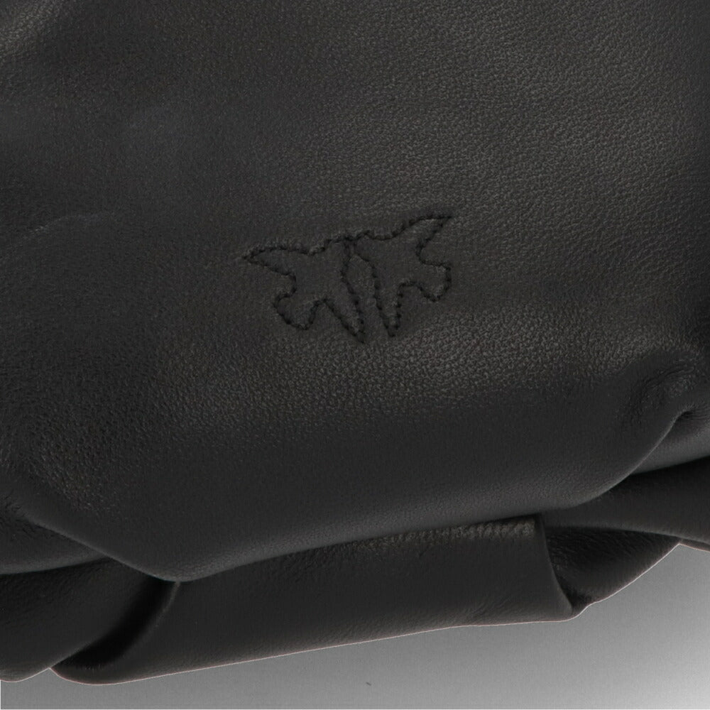 PINKO ハンドバッグ ブラック ミニバッグ レザー 100192-A0F2