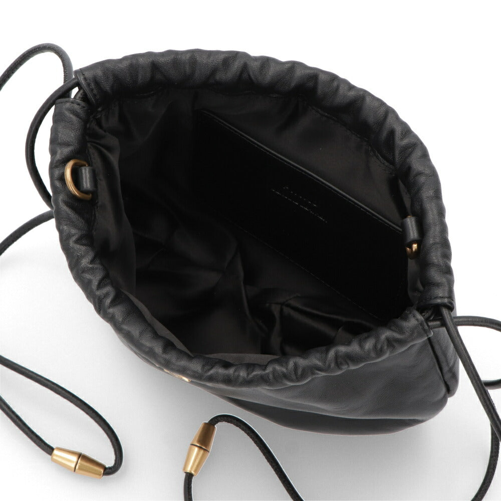 PINKO ハンドバッグ ブラック ミニバッグ レザー 100192-A0F2