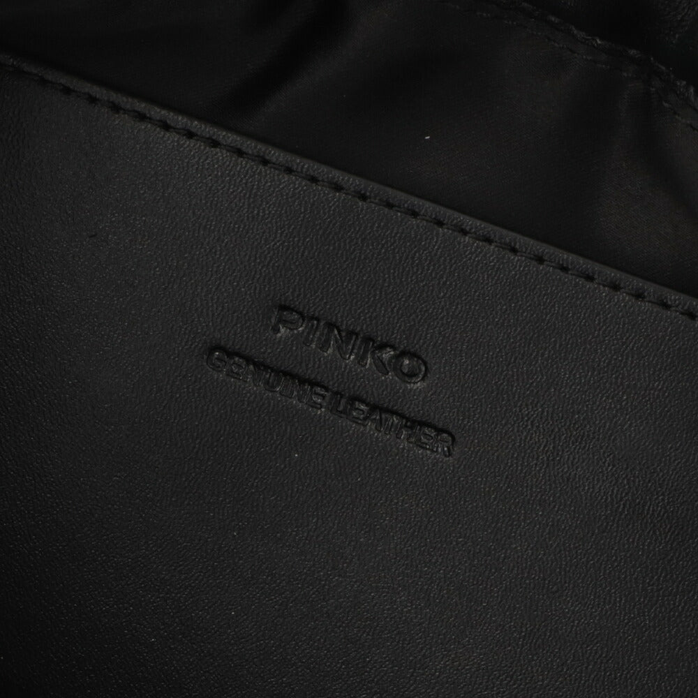 PINKO ハンドバッグ ブラック ミニバッグ レザー 100192-A0F2