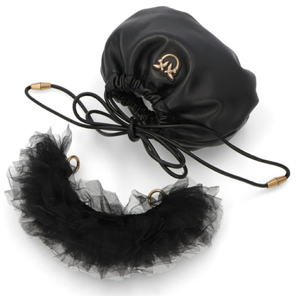 PINKO ハンドバッグ ブラック ミニバッグ レザー 100192-A0F2