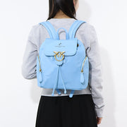 PINKO リュック ブルー バックパック レザー ナイロン 1P22KV-Y7UX