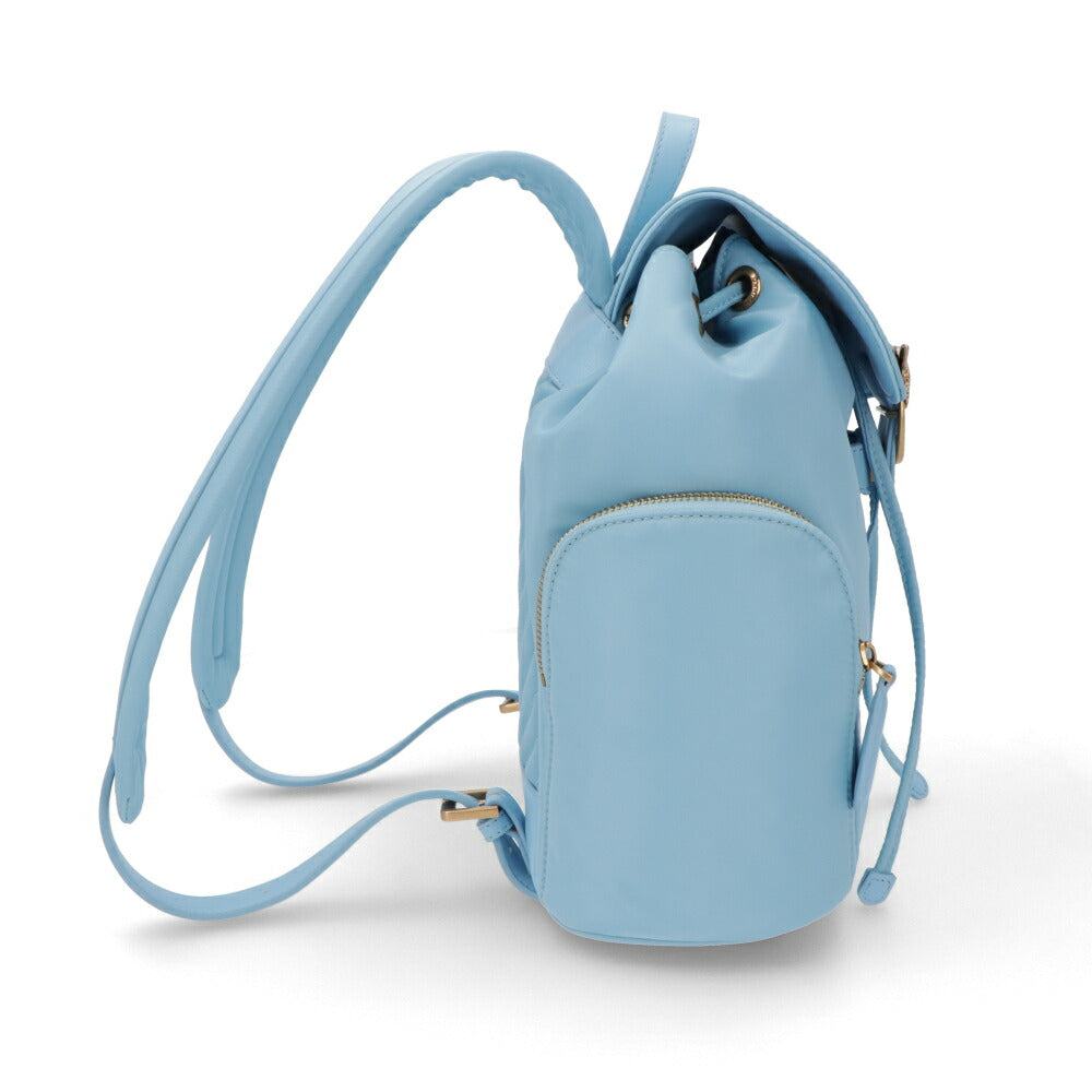 PINKO リュック ブルー バックパック レザー ナイロン 1P22KV-Y7UX