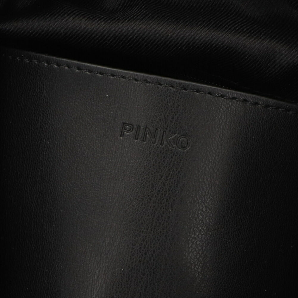 PINKO リュック ブラック バックパック レザー ナイロン キルティング 1P22LG-Y85R