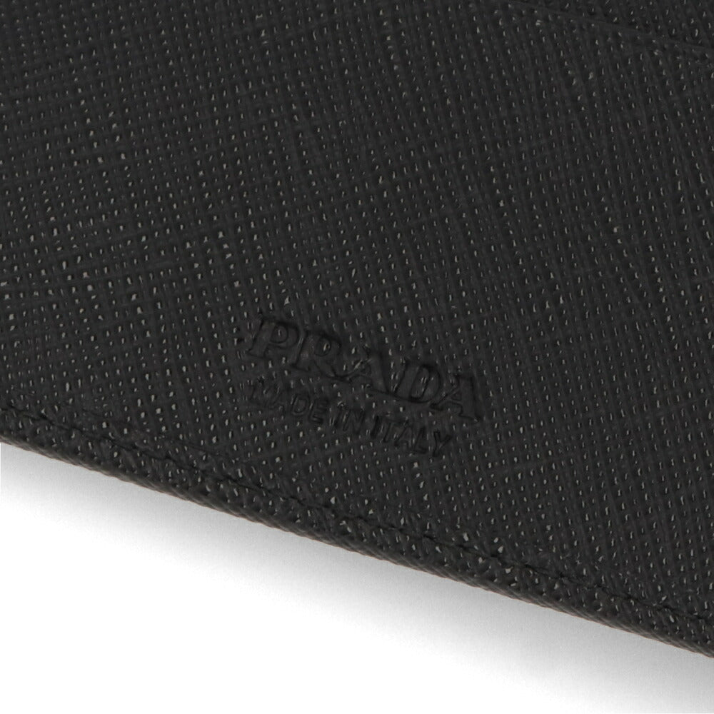 PRADA 二つ折り財布 ブラック Re-Nylon ロゴ トライアングルロゴ 2MO513 2DMH