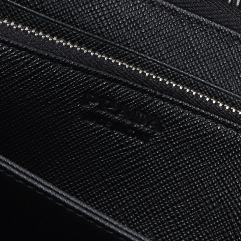 PRADA プラダ レディース 財布 長財布 ブラック レザー ラウンドファスナー ラウンドジップ 2ML317 QHH F0002