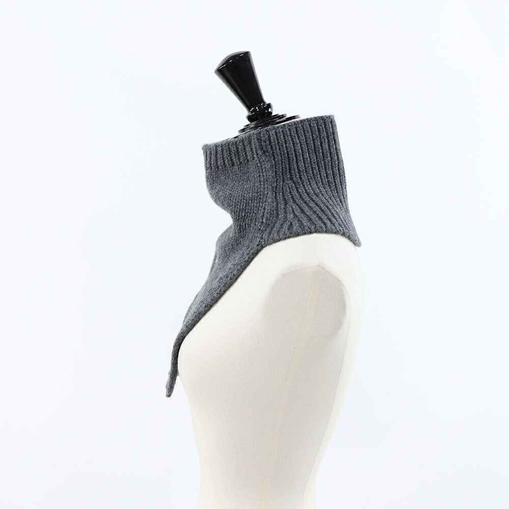 PRADA マフラー スレートグレー ネックウォーマー ロゴ UMS453 13J1