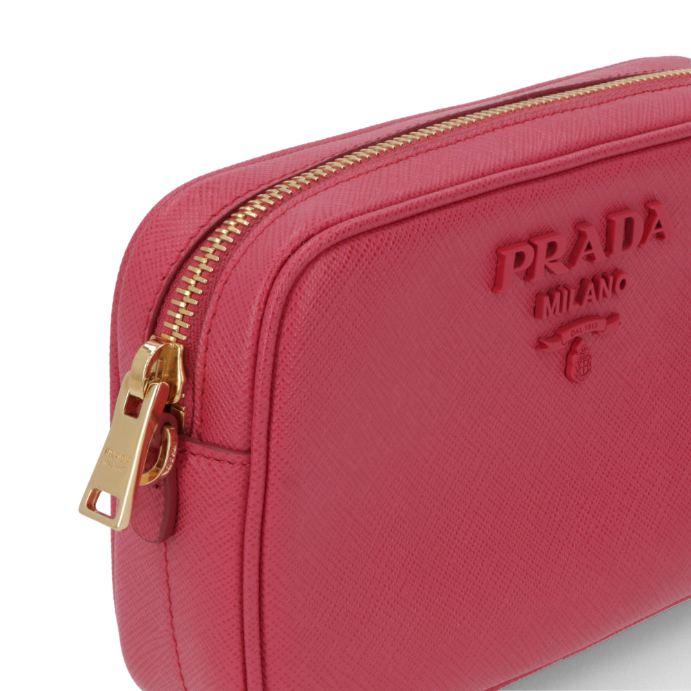 PRADA ショルダーバッグ ピンク サフィアーノレザー
