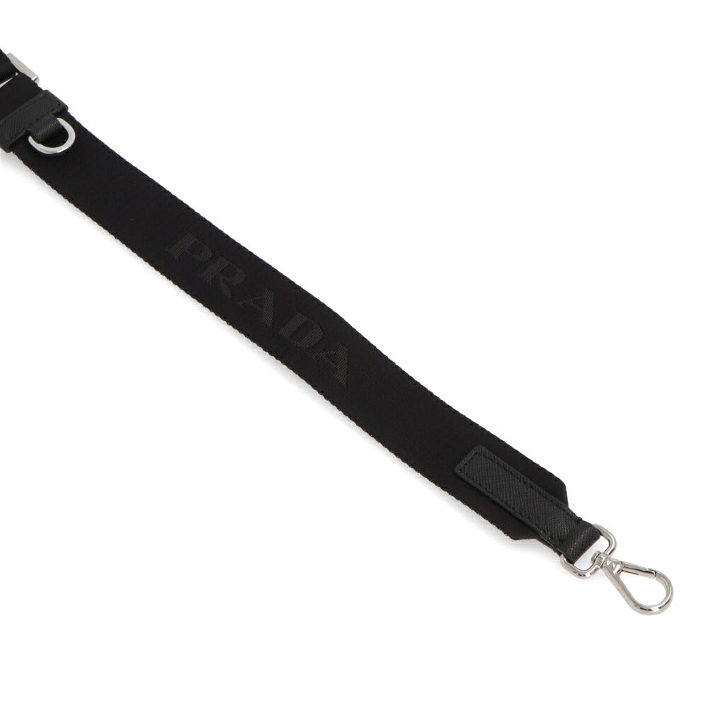 PRADA プラダ ユニセックス バッグ ボディバッグ ブラック ReNylon レザー スマホホルダー ミニバッグ 2ZH108 2DMH F0002