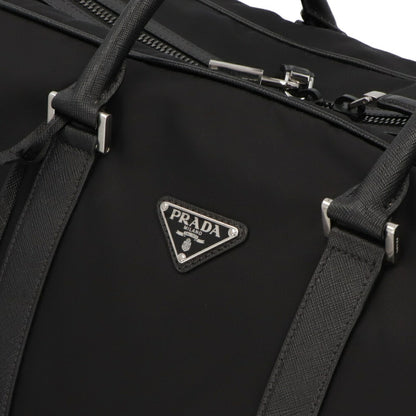 PRADA ボストンバッグ TESSUTO+SAFFIANO トライアングル