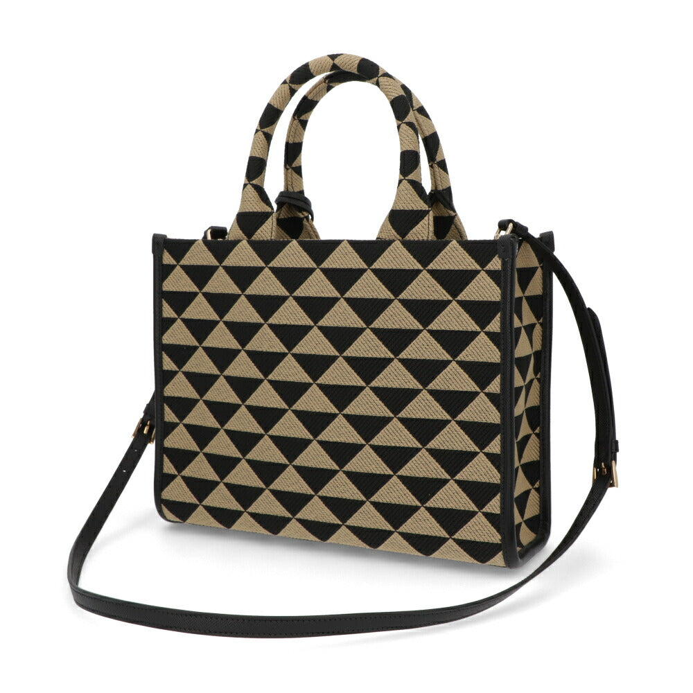 PRADA ショルダーバッグ ジャガード織り レザー