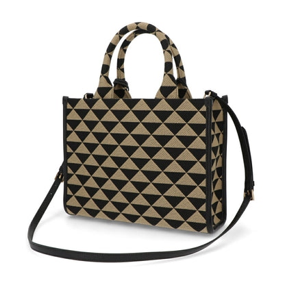 PRADA ショルダーバッグ ジャガード織り レザー