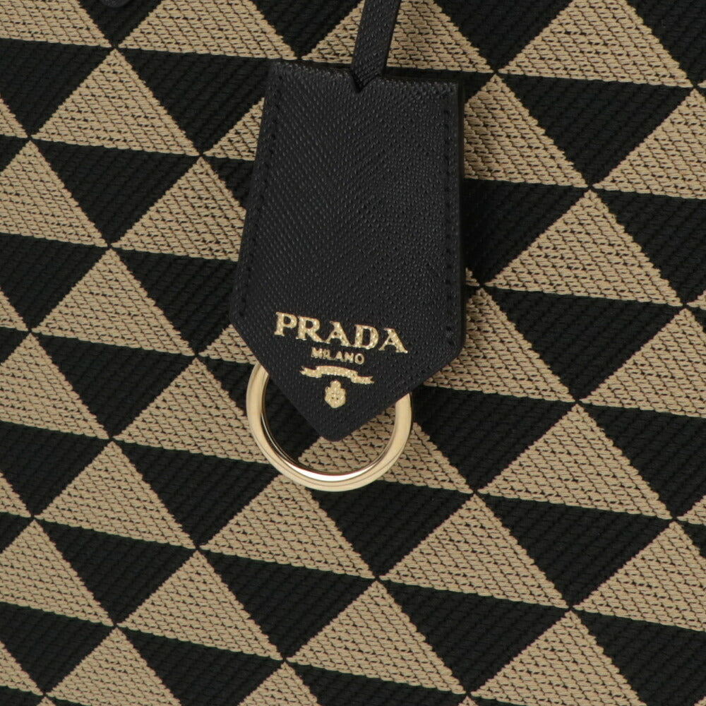 PRADA ショルダーバッグ ジャガード織り レザー