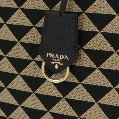 PRADA ショルダーバッグ ジャガード織り レザー