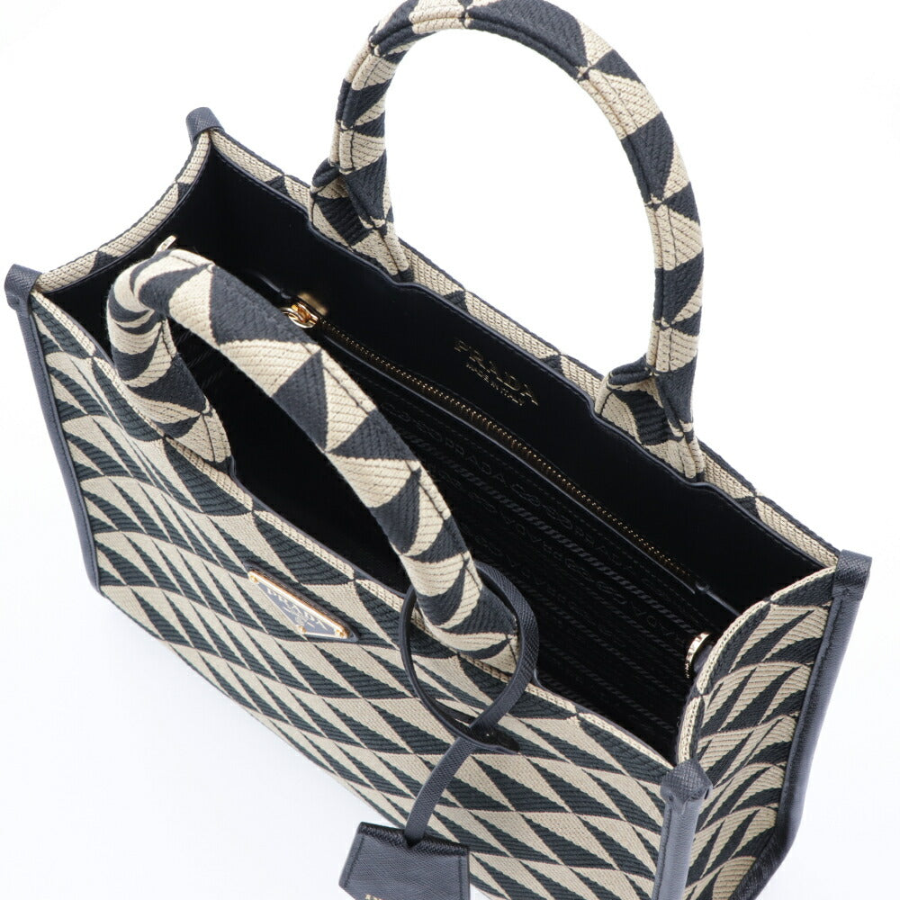 PRADA ショルダーバッグ ジャガード織り レザー