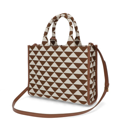 PRADA ショルダーバッグ ジャガード織り レザー