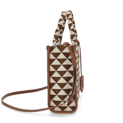 PRADA ショルダーバッグ ジャガード織り レザー