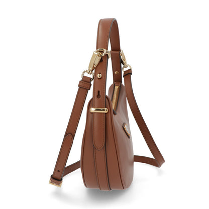 PRADA ショルダーバッグ レザー 三日月バッグ ロゴ