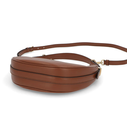 PRADA ショルダーバッグ レザー 三日月バッグ ロゴ