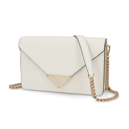 PRADA ショルダーバッグ サフィアーノレザー トライアングルロゴ