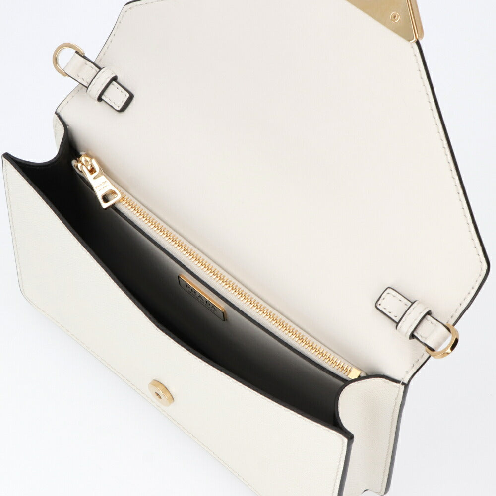 PRADA ショルダーバッグ サフィアーノレザー トライアングルロゴ