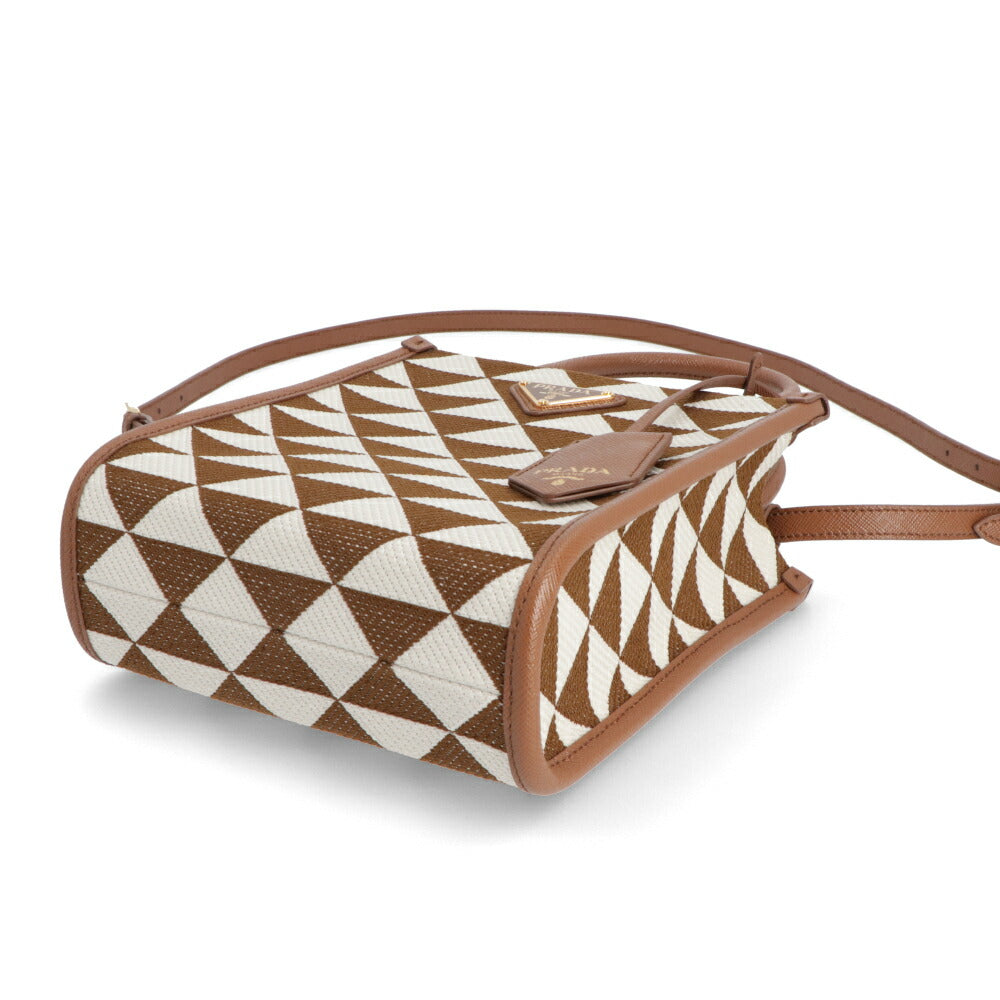 PRADA ショルダーバッグ ジャカード織り レザー