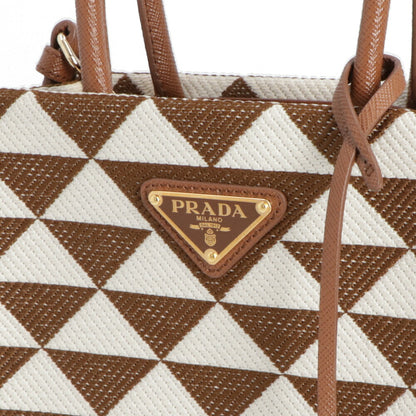 PRADA ショルダーバッグ ジャカード織り レザー