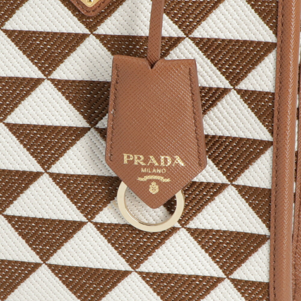 PRADA ショルダーバッグ ジャカード織り レザー