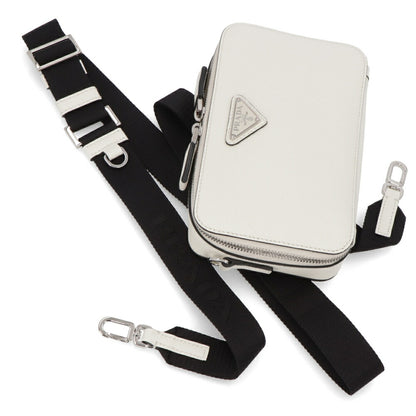 PRADA ショルダーバッグ ホワイト サフィアーノ