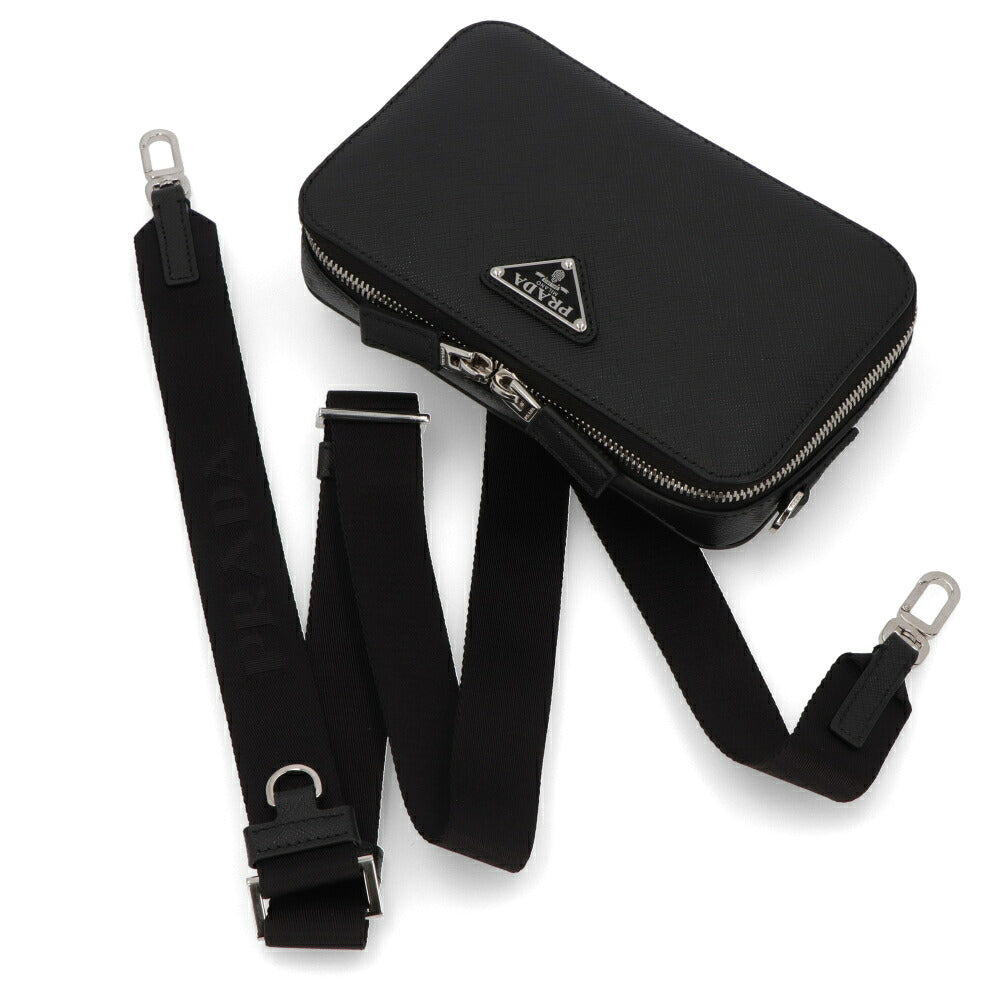 PRADA ショルダーバッグ BRIQUE ブリック ブラック サフィアーノ 2VH173