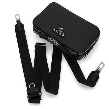 PRADA ショルダーバッグ BRIQUE ブリック ブラック サフィアーノ 2VH173