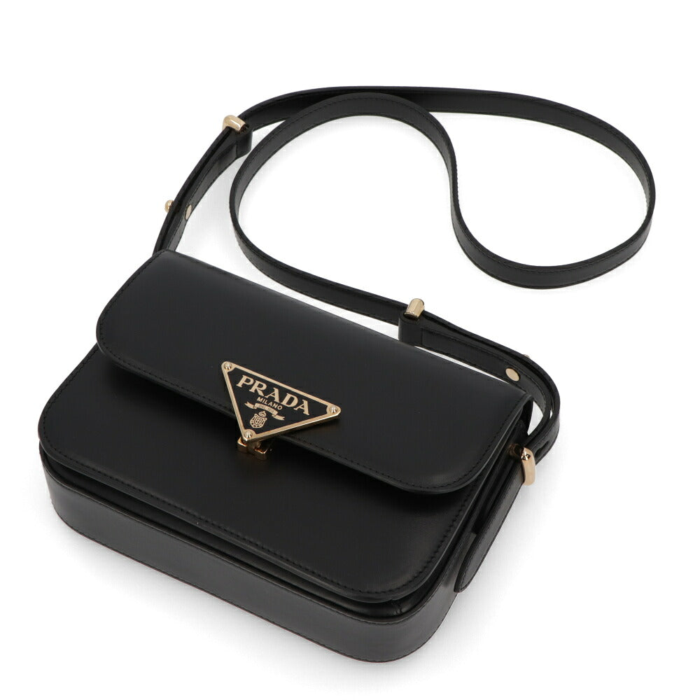 PRADA ショルダーバッグ ブラック レザー 1BD375