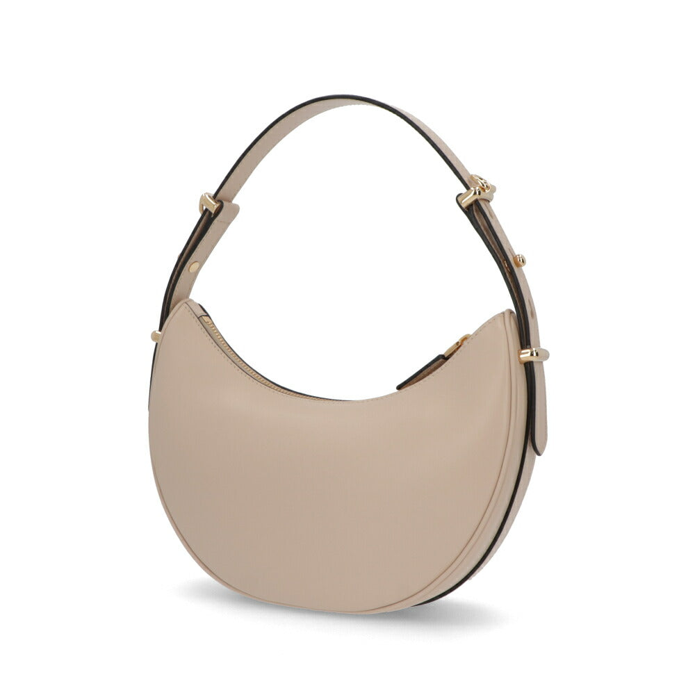 PRADA ショルダーバッグ ベージュ ブラウン トライアングルロゴ ハンドルバッグ ホーボーバッグ 1BC194 ASK