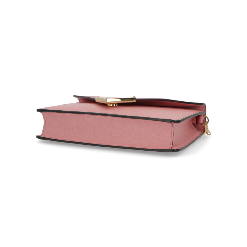 PRADA ショルダーバッグ ピンク クラッチバッグ クロスボディ トライアングルロゴ 1BD318 NZV