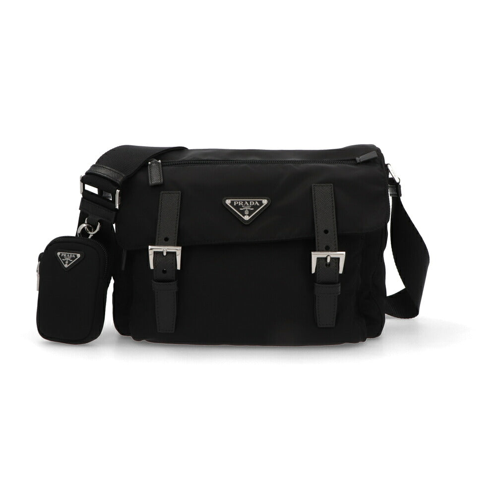 PRADA プラダ ユニセックス バッグ ショルダーバッグ ブラック ファブリック クロスボディバッグ Re-Nylon 1BD953VB1M RV44 F0002