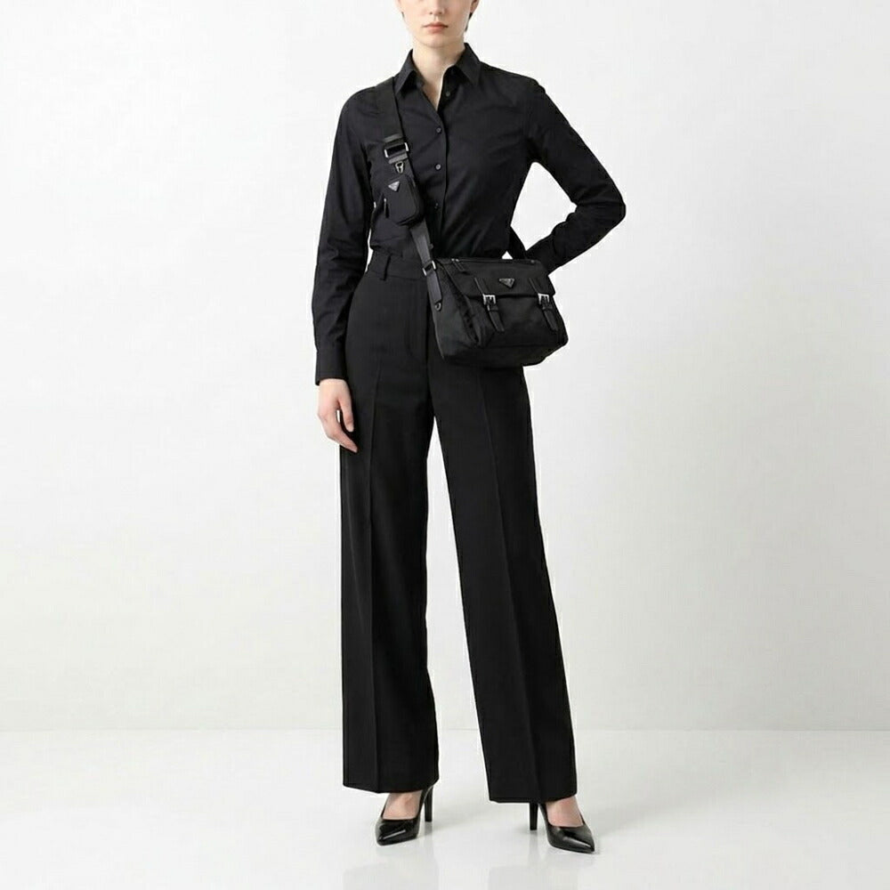 PRADA プラダ ユニセックス バッグ ショルダーバッグ ブラック ファブリック クロスボディバッグ Re-Nylon 1BD953VB1M RV44 F0002