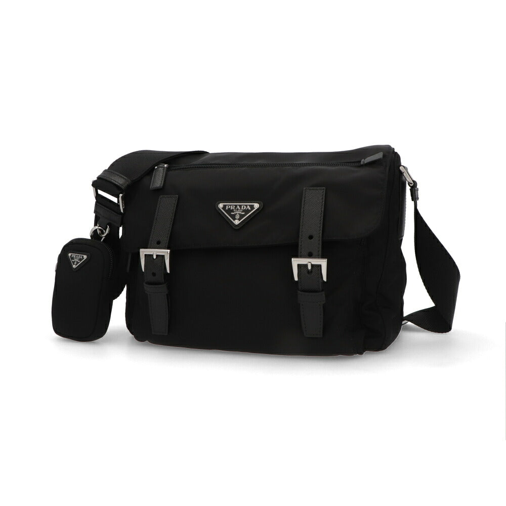 PRADA プラダ ユニセックス バッグ ショルダーバッグ ブラック ファブリック クロスボディバッグ Re-Nylon 1BD953VB1M RV44 F0002