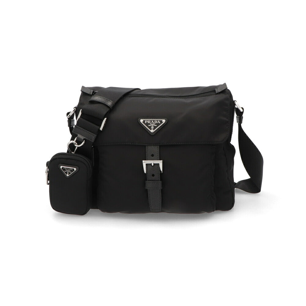 PRADA プラダ ユニセックス バッグ ショルダーバッグ ブラック ナイロン Re-Nylon クロスボディバッグ メッセンジャーバッグ 1BD994VB1M RV44 F0002