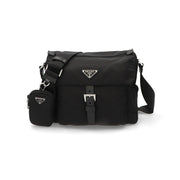 PRADA プラダ ユニセックス バッグ ショルダーバッグ ブラック ナイロン Re-Nylon クロスボディバッグ メッセンジャーバッグ 1BD994VB1M RV44 F0002