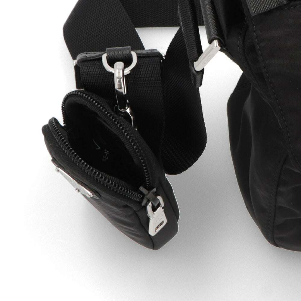 PRADA プラダ ユニセックス バッグ ショルダーバッグ ブラック ナイロン Re-Nylon クロスボディバッグ メッセンジャーバッグ 1BD994VB1M RV44 F0002