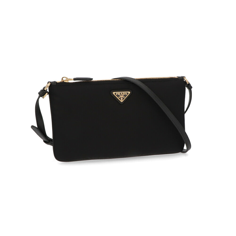 PRADA プラダ レディース バッグ ショルダーバッグ ブラック ポリアミド Re-Nylon ポーチ フラット 1NE545 2C05 F0002