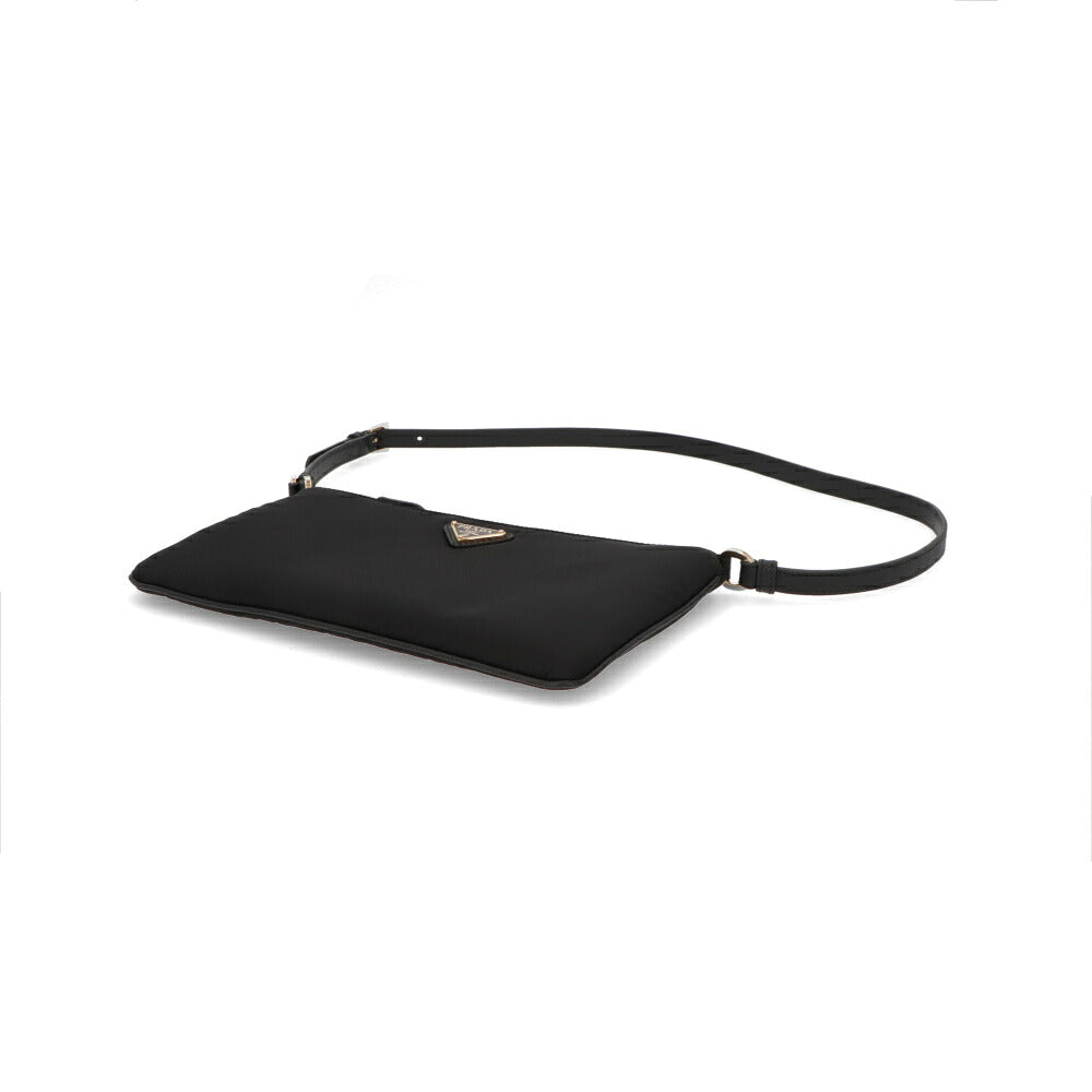 PRADA プラダ レディース バッグ ショルダーバッグ ブラック ポリアミド Re-Nylon ポーチ フラット 1NE545 2C05 F0002
